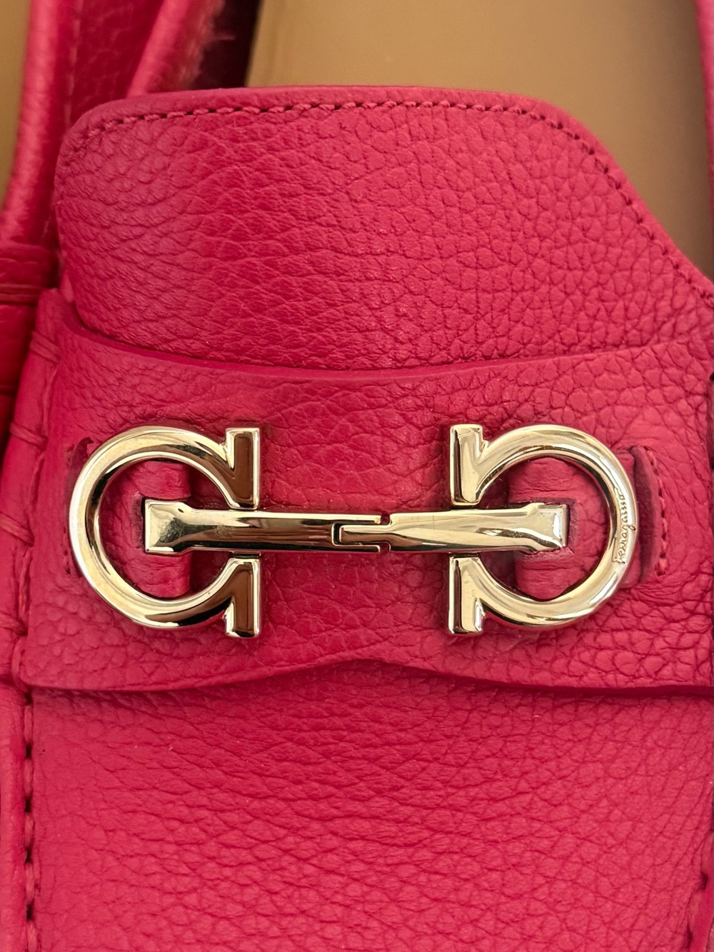 Rare Salvatore Ferragamo Fandango Pink Odilia Loafers Woman 9.5 Wide